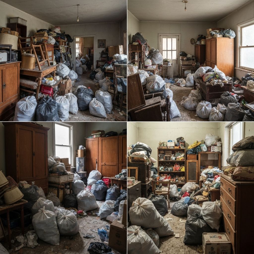 쓰레기집 청소 완료 전